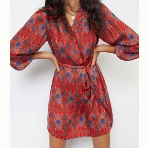 Adorable anthro belted tunic dress